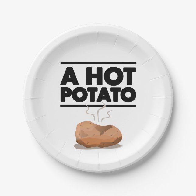 Hot Potato Paper Plate (Front)