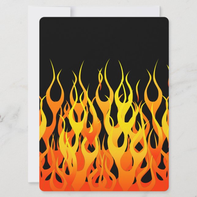 Hot Racing Flames Graphic (Front)