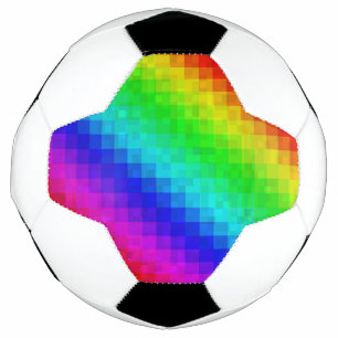 Hot Rainbow Mosaic Shimmer, Soccer Ball
