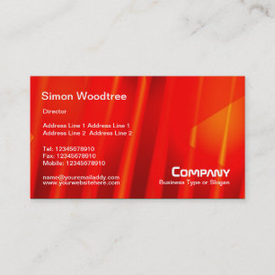 Hot Red Business Card