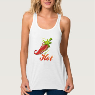 "Hot" red chili pepper Singlet