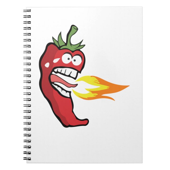 Hot Red Chilli Pepper Notebook (Front)