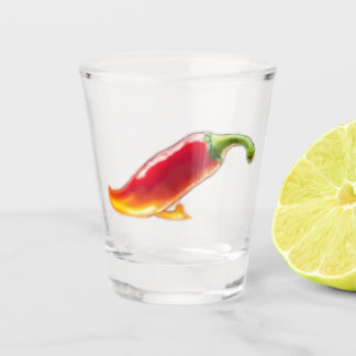 Hot red chilli Shot Glass