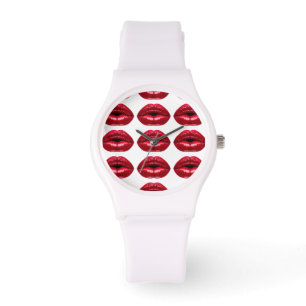 Hot Red Lips Beauty Watch