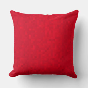 Hot Red Mosaic Tiles Pattern, Big Throw Cushion. Cushion