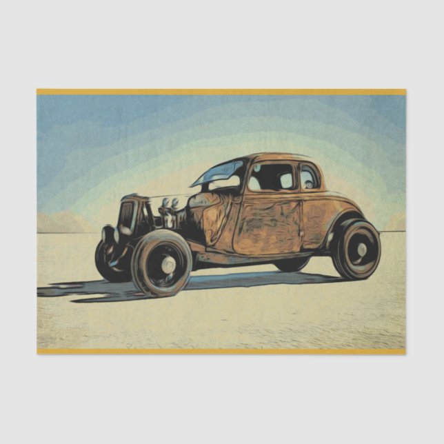 Hot Road Car Tissue Paper (Front)