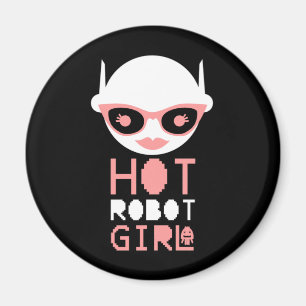 Hot robot girl magnet