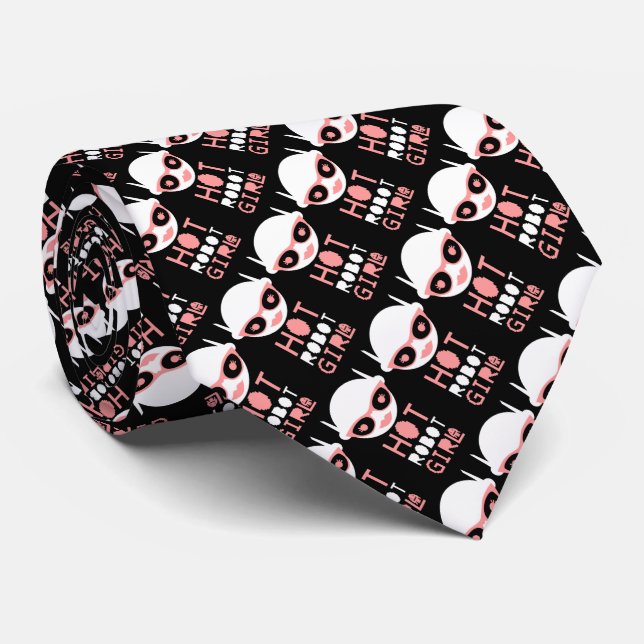Hot robot girl tie (Rolled)