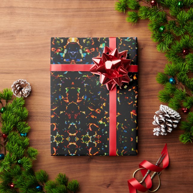 Hot Rocks - Bold Abstract Flame Gift Wrap (Holiday Gift)
