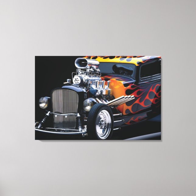 Hot rod canvas print (Front)