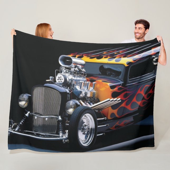 Hot rod fleece blanket (In Situ)