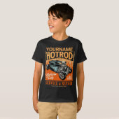 Hot Rod Garage Personalised NAME Mechanic Shop T-Shirt (Front Full)