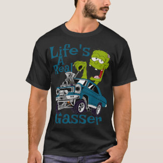 Hot Rod Gasser Outlaw Drag Racing Blown Street  T-Shirt