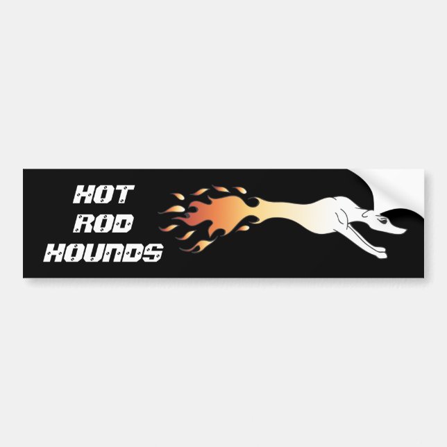 Hot Rod Hounds Bumper Sticker (Front)