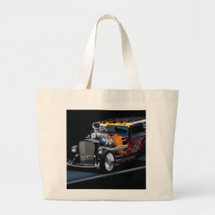 Hot rod large tote bag