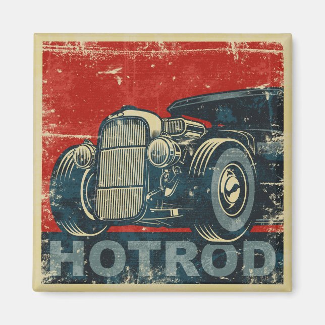 Hot Rod Magnet (Front)