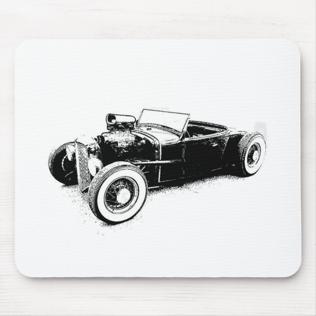 hot rod mouse pad (Front)