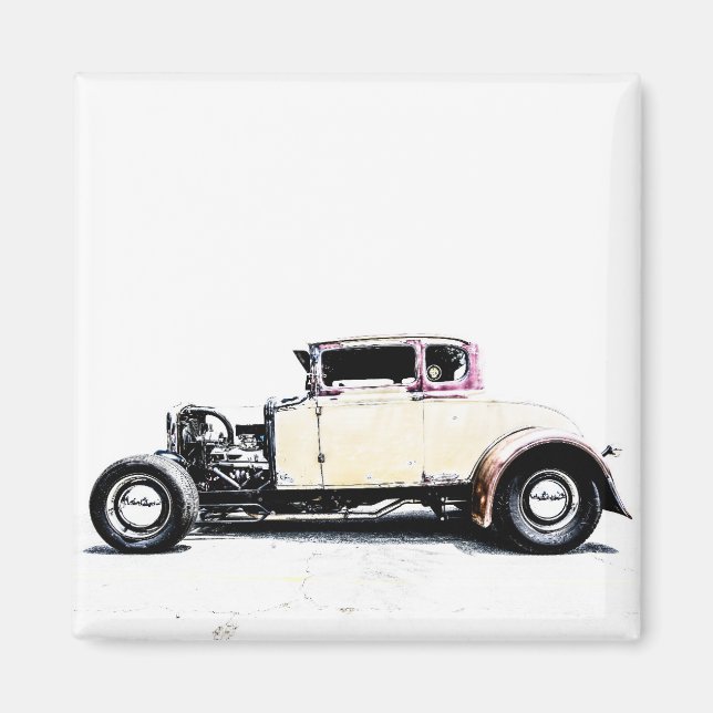 Hot Rod Roadster Magnet (Front)