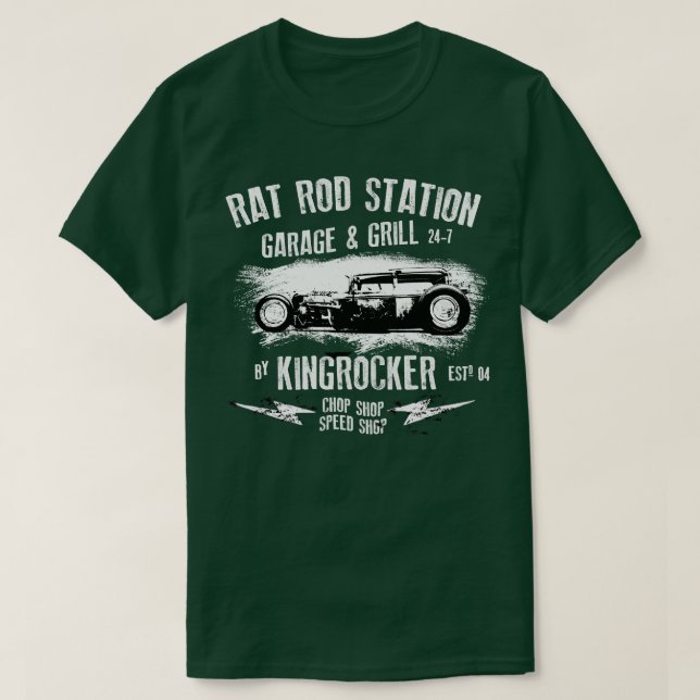 Hot Rod Station T-Shirt (Design Front)