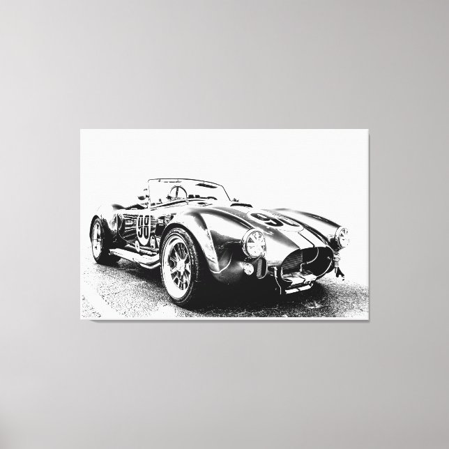 Hot Rod Stretched Canvas Print (Front)