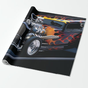 Hot rod wrapping paper