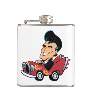 Hot Rodder Hip Flask