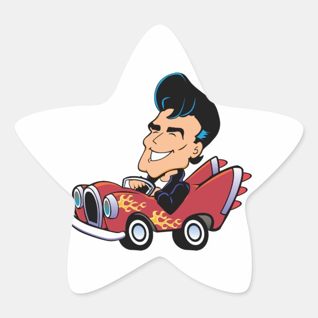 Hot Rodder Star Sticker (Front)