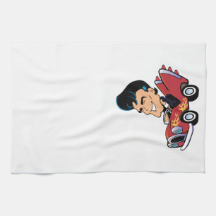 Hot Rodder Tea Towel
