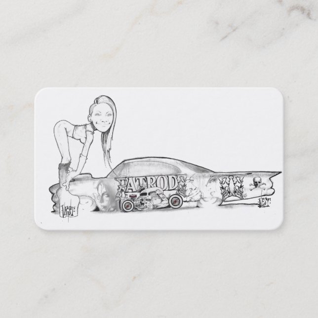 Hot Rods and Automobiles Business Card Ideas (Front)