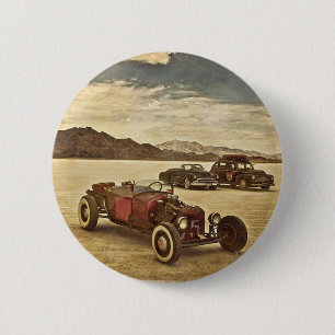 Hot Rods at Bonneville 6 Cm Round Badge