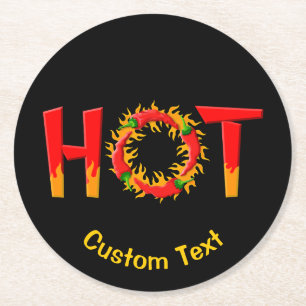 HOT ROUND PAPER COASTER