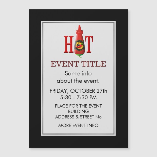 Hot sauce bottle (Front)