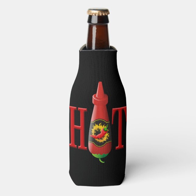 Hot sauce bottle cooler (Bottle Front)