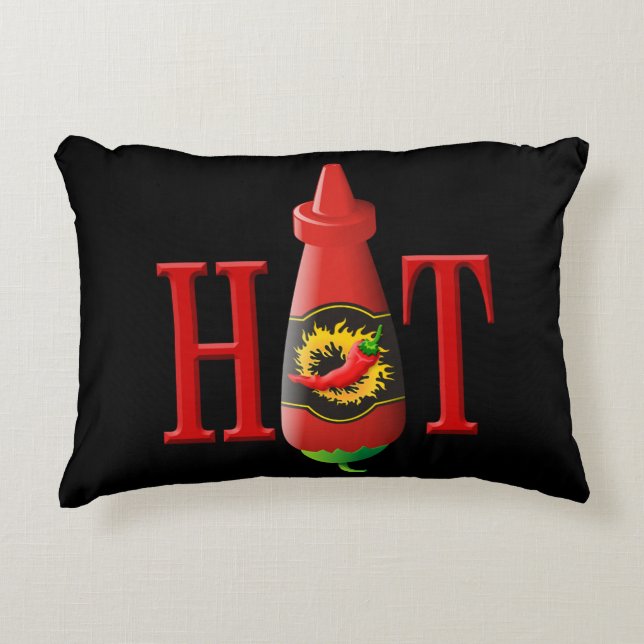 Hot sauce bottle decorative cushion (Front)