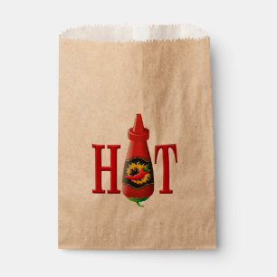 Hot sauce bottle favour bags