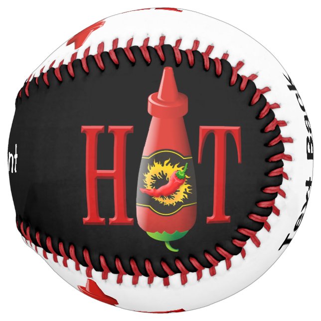 Hot sauce bottle softball (Front Right)