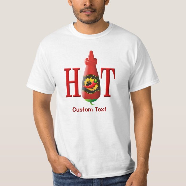 Hot sauce bottle T-Shirt (Front)