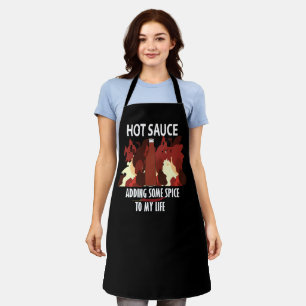 Hot Sauce Ketchup Fire Red Chilli Pepper  Apron