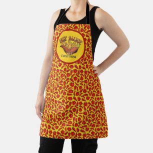 Hot Sauce On Everything Red Chilli Pepper Funny  A Apron