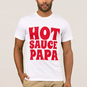 HOT SAUCE PAPA (DAD) MENS T-shirts Tees