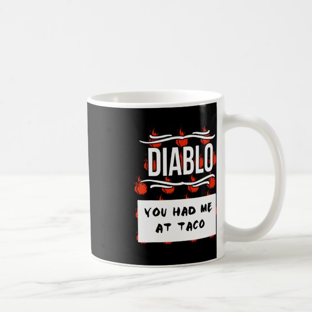 HOT SAUCES Group Halloween DIABLO SAUCE You Had Me Coffee Mug (Right)