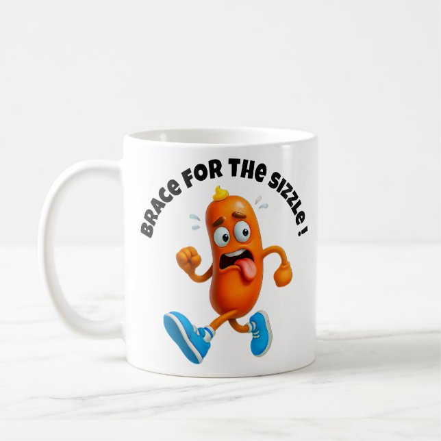 Hot Sausage Escape Plan Coffee Mug (Left)