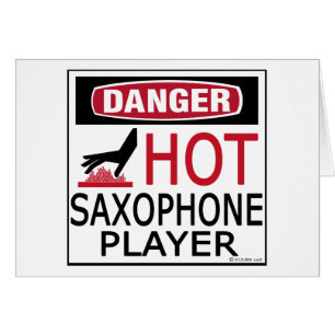 Hot Saxophone Player