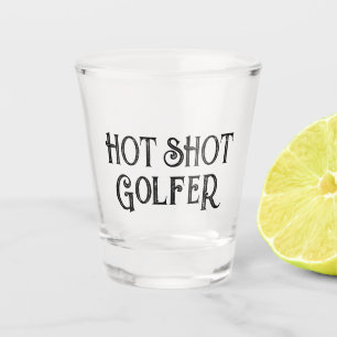 Hot Shot Golfer Funny Gift Shot Glass