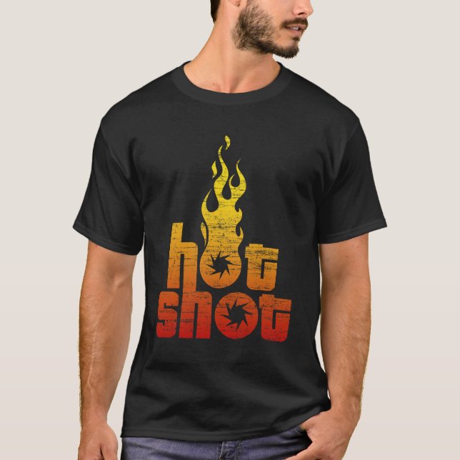 Hot Shot Men's Dark T-Shirt (Front)
