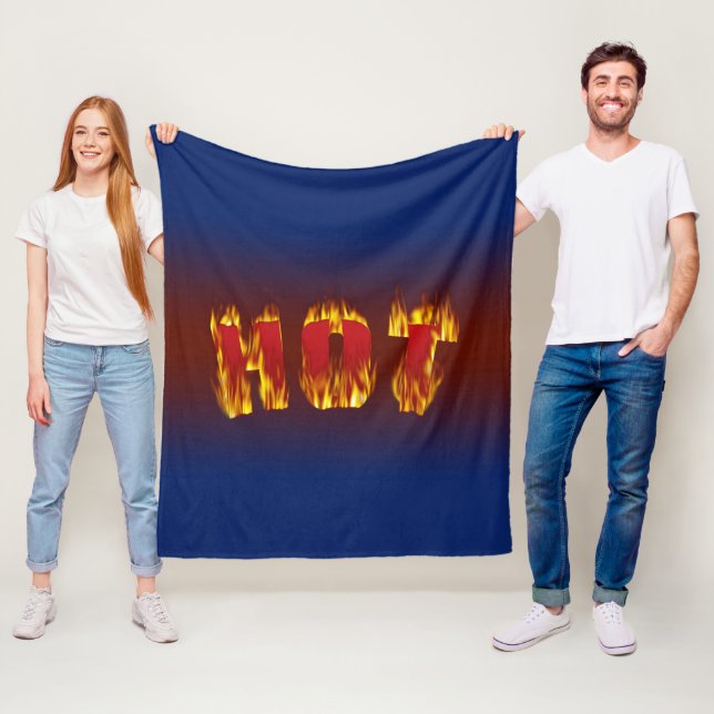 Hot Sign Fleece Blanket (In Situ)