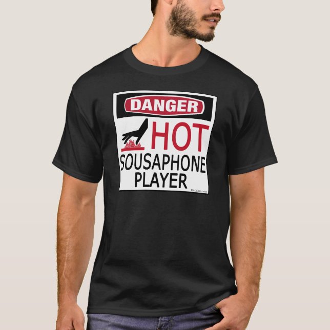 Hot Sousaphone Player T-Shirt (Front)