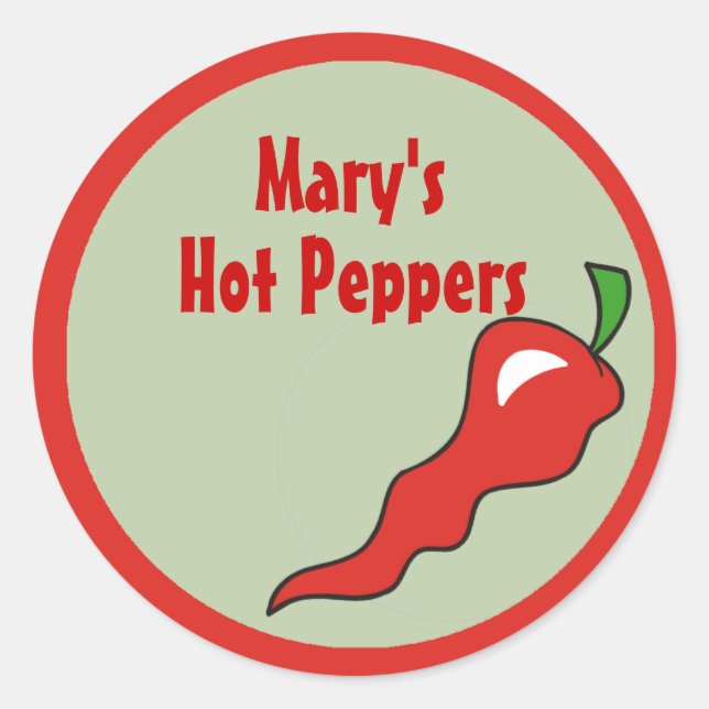 Hot Spicy Colours and Red Pepper Labels (Front)