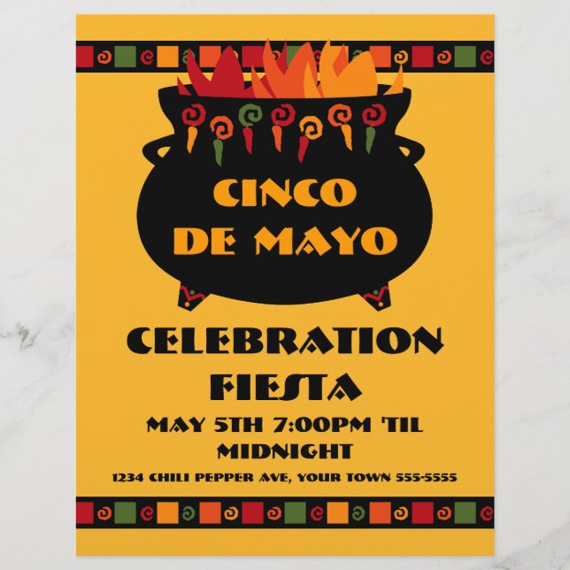 Hot & Spicy Fiesta Flyer (Front)