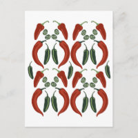 HOT & SPICY Jalapeño Chile Peppers Pattern Art
